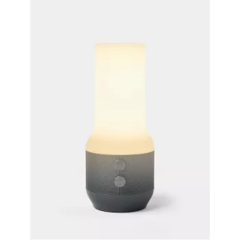 LEXON Terrace+ 3-in-1 LED-lamp met Bluetooth-luidspreker en powerbank, donkergrijs/gunmetal, LA134X
