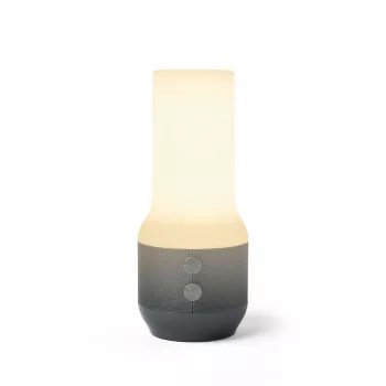 LEXON Terrace+ 3-in-1 LED-lamp met Bluetooth-luidspreker en powerbank, donkergrijs/gunmetal, LA134X