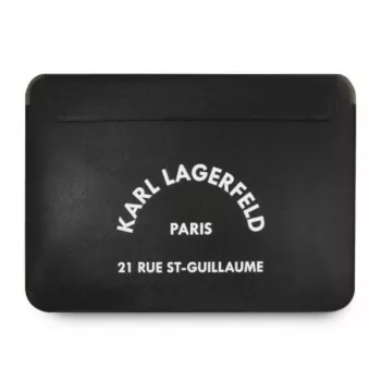Karl Lagerfeld Sleeve KLCS133RSGSFBK 13 inch zwart Saffiano RSG laptop sleeve