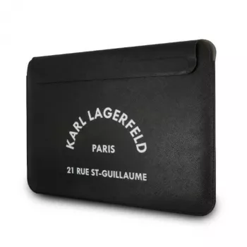 Karl Lagerfeld Sleeve KLCS133RSGSFBK 13 inch zwart Saffiano RSG laptop sleeve
