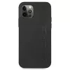 AMG Hardcase Leather Hot Stamped Case voor Apple iPhone 12 Pro Max 6,7 inch zwart