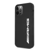 AMG AMHCP12LSGLBGN iPhone 12 Pro Max 6,7 inch zwarte siliconen hoes met groot logo