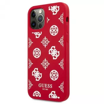 Guess GUHCP12LLSPEWRE iPhone 12 Pro Max 6,7 inch rode hardcase Peony Collection