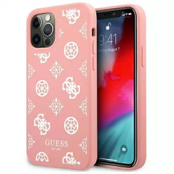 Guess GUHCP12LLSPEWPI iPhone 12 Pro Max 6,7 inch roze hardcase Peony Collection