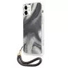 Guess GUHCP12SKSMAGR iPhone 12 Mini 5,4 inch grijze hardcase Marble Collection