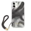 Guess GUHCP12SKSMAGR iPhone 12 Mini 5,4 inch grijze hardcase Marble Collection