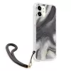 Guess GUHCP12SKSMAGR iPhone 12 Mini 5,4 inch grijze hardcase Marble Collection
