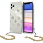 Guess GUHCN58KSPEGO hardcase voor Apple iPhone 11 Pro 5,8 inch goud Peony Chain Collection