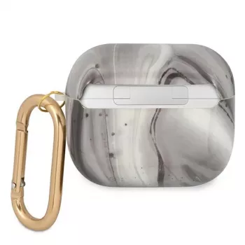 Guess GUA3UNMK AirPods 3 cover zwart Marble Collection