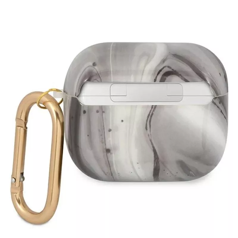 Guess GUA3UNMK AirPods 3 cover zwart Marble Collection