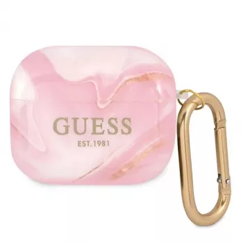 Guess GUA3UNMP AirPods 3 hoes roze Marble Collection