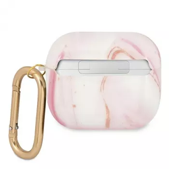 Guess GUA3UNMP AirPods 3 hoes roze Marble Collection