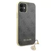 Guess GUHCN61GF4GGR iPhone 11 6,1 inch hardcase 4G Charms Collection - grijs