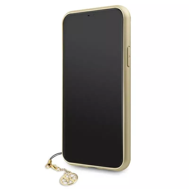 Guess GUHCN61GF4GGR iPhone 11 6,1 inch hardcase 4G Charms Collection - grijs