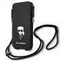 Karl Lagerfeld Saffiano Ikonik Hard Case voor Apple iPhone 12 Pro Max, zwart