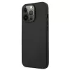 AMG AMHCP13LDOLBK iPhone 13 Pro hardcase echt leer hot stamped zwart