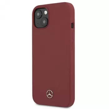 Mercedes-Benz Silicone Line hardcase voor iPhone 13/14/15 6,1 inch rood
