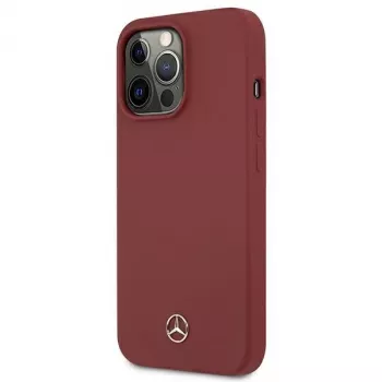 MERCEDES-BENZ MEHCP13XSILRE siliconen hardcase voor Apple iPhone 13 Pro Max 6,7 inch rood