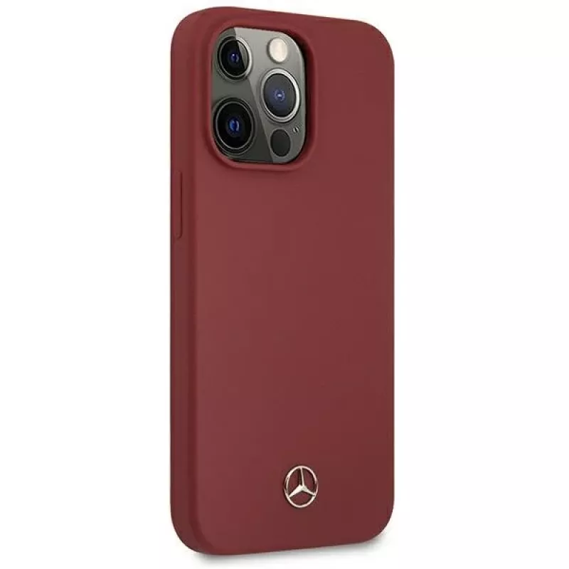 MERCEDES-BENZ MEHCP13XSILRE siliconen hardcase voor Apple iPhone 13 Pro Max 6,7 inch rood