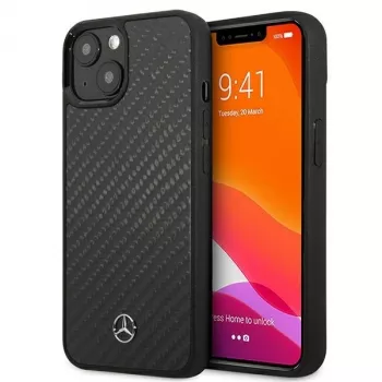 MERCEDES-BENZ MEHCP13SRCABK Dynamic Line hardcase voor Apple iPhone 13 Mini 5,4 inch - zwart carbon