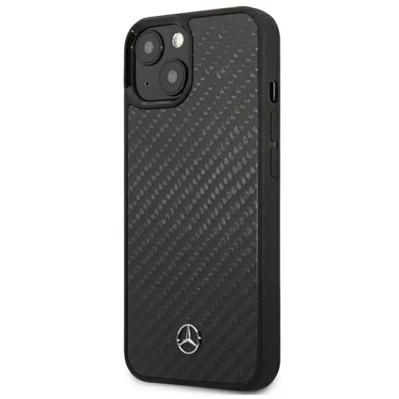 MERCEDES-BENZ MEHCP13SRCABK Dynamic Line hardcase voor Apple iPhone 13 Mini 5,4 inch - zwart carbon