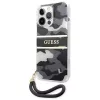 Guess GUHCP13XKCABBK iPhone 13 Pro Max hardcase Camo Strap Collection zwart