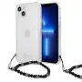 Guess GUHCP13MKPSBK iPhone 13 / 14 / 15 6,1 inch transparante hardcase Black Pearl