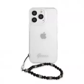Guess GUHCP13LKPSBK Black Pearl hardcase voor Apple iPhone 13 Pro / 13 6,1 inch transparant