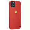 Ferrari FESSIHCP13SRE siliconen hardcase voor Apple iPhone 13 mini 5,4 inch rood