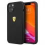 Ferrari FESSIHCP13SBK iPhone 13 mini 5,4 inch zwarte hardcase siliconen back cover