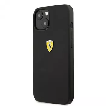 Ferrari FESSIHCP13SBK iPhone 13 mini 5,4 inch zwarte hardcase siliconen back cover