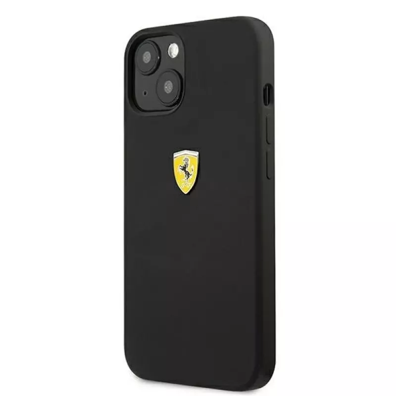 Ferrari FESSIHCP13SBK iPhone 13 mini 5,4 inch zwarte hardcase siliconen back cover