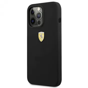 Ferrari FESSIHCP13LBK siliconen hardcase voor iPhone 13 Pro / 13, zwart