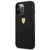 Ferrari FESSI hardcase siliconen voor iPhone 13 Pro Max 6,7 inch zwart