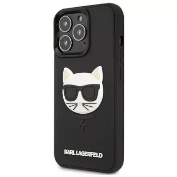 Karl Lagerfeld KLHCP13LCH3DBK hardcase 3D rubber Choupette voor iPhone 13 Pro / 13 6,1 inch zwart