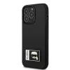 Karl Lagerfeld KLHCP13X3DKPK Ikonik Patch hardcase voor iPhone 13 Pro Max 6,7 inch zwart