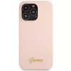 Guess siliconen Script Gold Logo hardcase voor Apple iPhone 13 Pro Max 6,7 inch - lichtroze