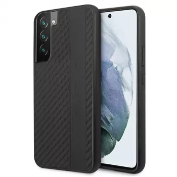 AMG AMHCS22MBLSCA hardcase voor Samsung Galaxy S22+ Carbon Stripe & Embossed zwart
