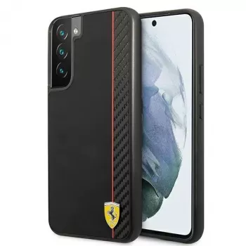 Ferrari FESAXHCS22MBK S22+ S906 zwarte hardcase On Track Carbon Stripe