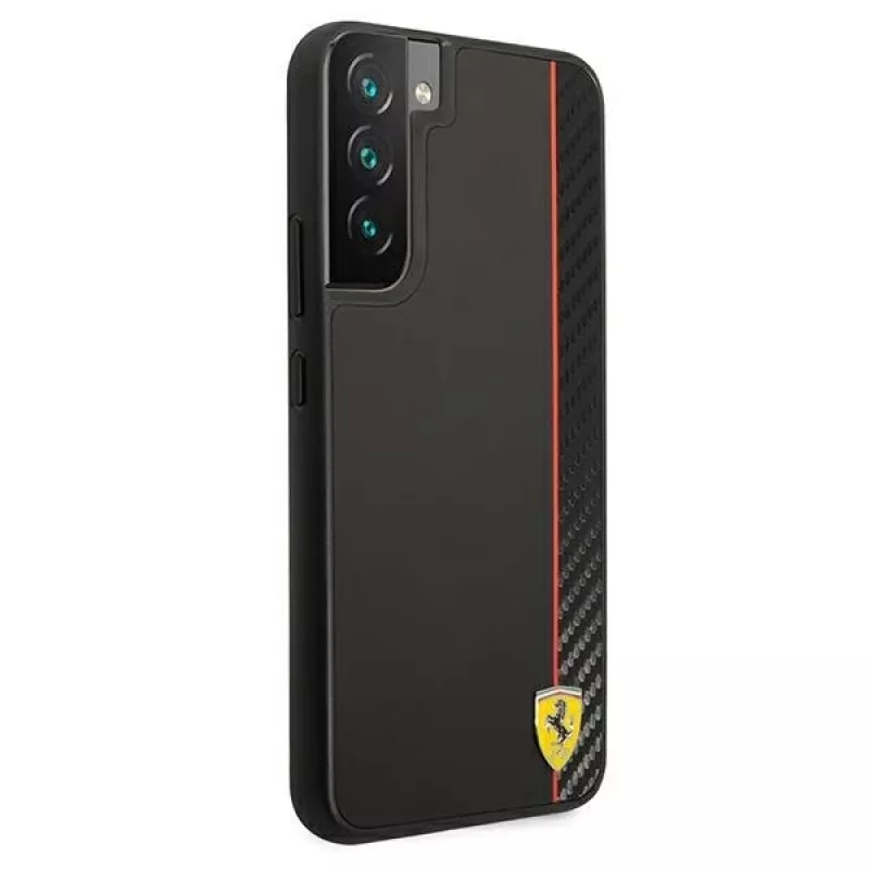 Ferrari FESAXHCS22MBK S22+ S906 zwarte hardcase On Track Carbon Stripe