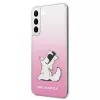 Karl Lagerfeld KLHCS22MCFNRCPI hardcase voor Samsung Galaxy S22+ / S906 - roze Choupette Eat
