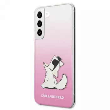 Karl Lagerfeld KLHCS22MCFNRCPI hardcase voor Samsung Galaxy S22+ / S906 - roze Choupette Eat