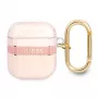 Guess GUA2HHTSP Strap Collection beschermhoes voor Apple AirPods 1/2 - roze
