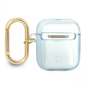 Guess GUA2HHTSB AirPods 1/2 cover blauw Strap Collection