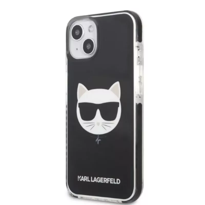Karl Lagerfeld KLHCP13STPECK iPhone 13 mini 5.4 hardcase zwart Choupette Head