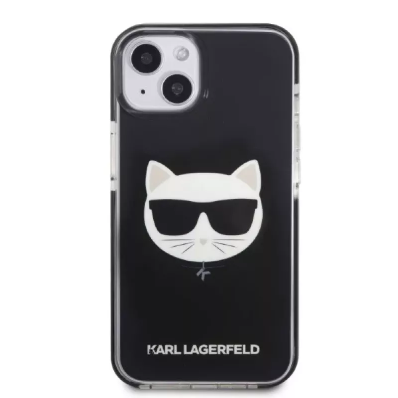 Karl Lagerfeld KLHCP13STPECK iPhone 13 mini 5.4 hardcase zwart Choupette Head