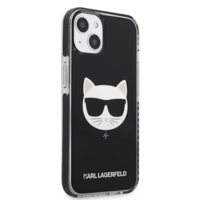Karl Lagerfeld KLHCP13STPECK iPhone 13 mini 5.4 hardcase zwart Choupette Head