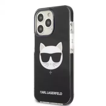 Karl Lagerfeld KLHCP13LTPECK iPhone 13 Pro / 13 6.1 hardcase zwart Choupette Head