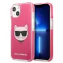 Karl Lagerfeld KLHCP13MTPECPI iPhone 13 / 14 / 15 6.1 hardcase fuchsia Choupette Head