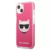 Karl Lagerfeld KLHCP13MTPECPI iPhone 13 / 14 / 15 6.1 hardcase fuchsia Choupette Head